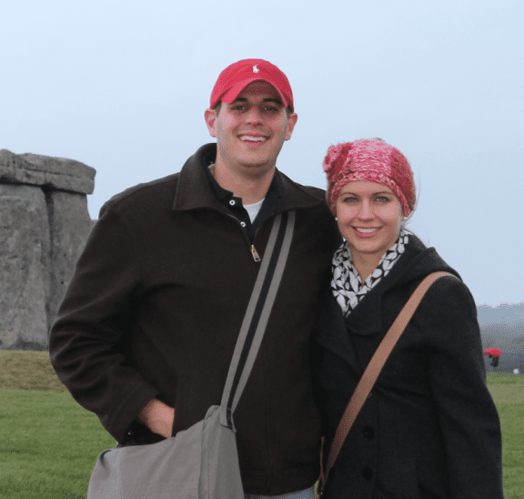 Ryan & Kristin Eller at Stonehenge, travelling to Australia to lead Intentional Leadership Training workshop