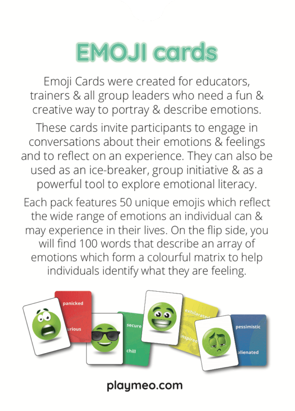 Emoji Cards back of tuckbox