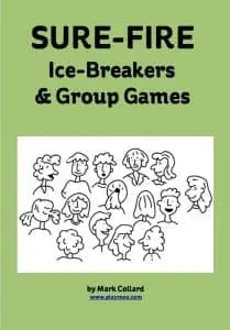 Front cover of free ebook called Sure-Fire: Ice-Breakers and Group Games, by Mark Collard