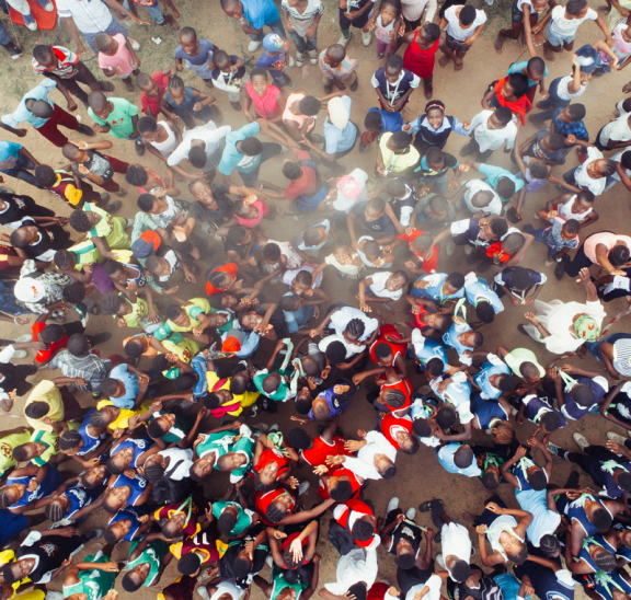 Large group of people. Photo credit: Benny Jackson