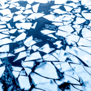 Sheet ice asking how to break the ice or what is an ice-breaker. Photo credit: Marcus Lofvenberg