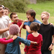 Benefits of play reflected in image of group of children. Have we under-estimated the value of play. playing: Photo credit: Jennifer Benoit