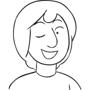 Man facing forward and winking playfully as seen in the fun partner game Winker