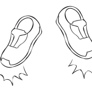 Pair of Magic Shoes ready to be used in team traversing challenge