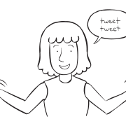 Woman waving her arms acting like a bird in hilarious circle game King Frog