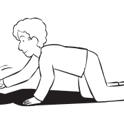 Man crawling on hands and knees attempting to catch an Elusive Shadow quick active energiser