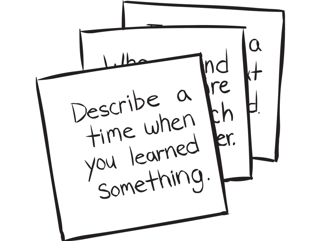 Set of We Connect Cards used in conversation starter activity Poker Swap