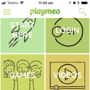 playmeo app homescreen