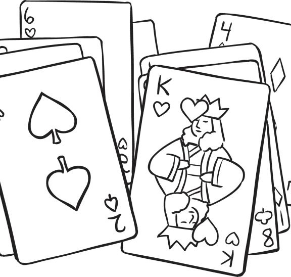 Series of playing cards as used with Card Talk conversation starter game