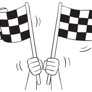 Two flags waving depicting the Unofficial Start engaging icebreaker strategy