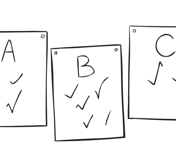 You Choose simple decision-making exercise to determine what a group wants to do
