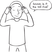 Man conjuring black magic as part of mind-reading game