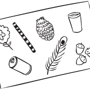 Variety of items to be found in Team Scavenger Hunt game