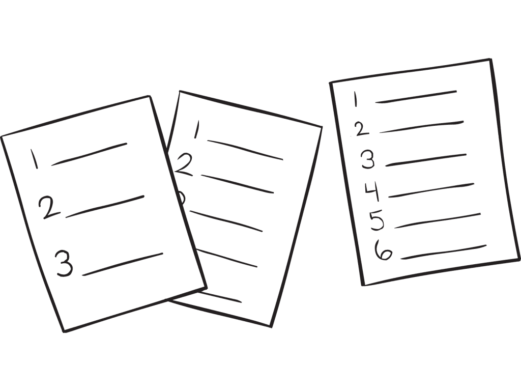 Illustration of quick group challenge Name That List