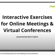 Live webinar showcasing interactive group games that work online