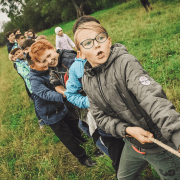 outdoor team building activities. Credit Anna Samoylova