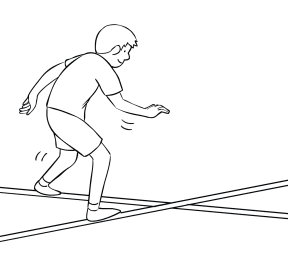 Illustration of Criss Cross Challenge Course element