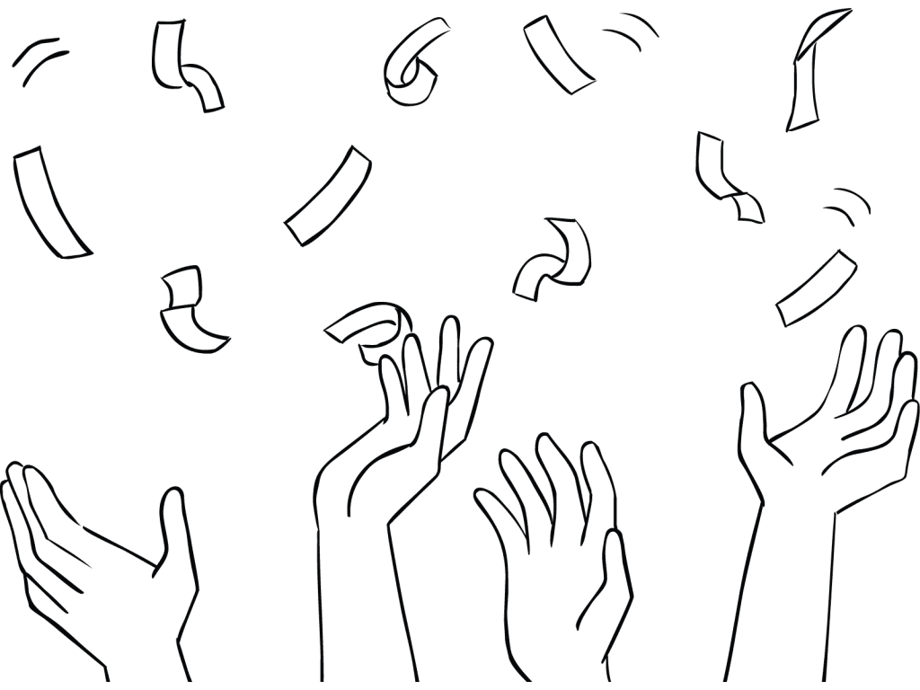 Illustration of simple team activity, Blizzard