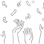 Illustration of simple team activity, Blizzard