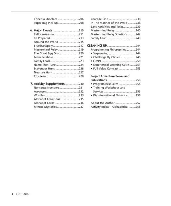 Count Me In Table of Contents page 3