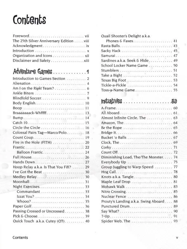 Silver Bullets Table of Contents page 1