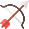Illustration of bow and arrow