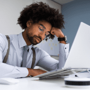 Man in Zoom meeting did not switch their video on