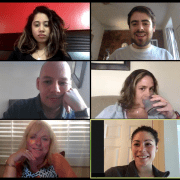 Presenting group activities online to people on Zoom meeting