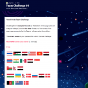 Sample Online Scavenger Hunt screen