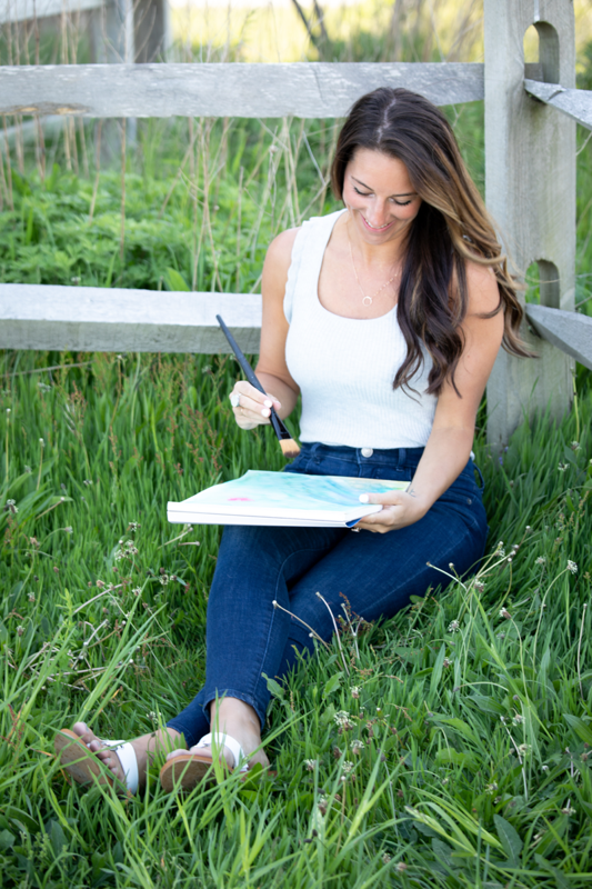 Lisa Hughes painting