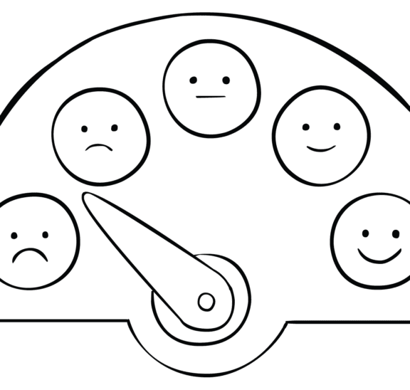 Illustration of emotional well-being check-in exercise