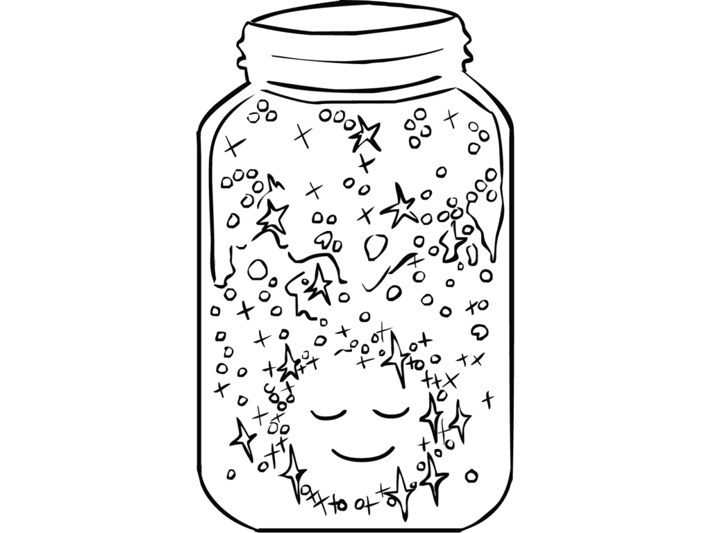 Illustration of dazzling Mindfulness Jar