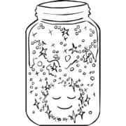 Illustration of creative mindfulness activity Mindfulness Jar