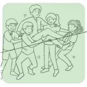 Illustration of One-Line Electric Fence, one of our activity uploads