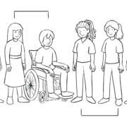 Group playing Two by Four challenging team puzzle