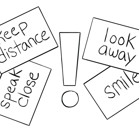 Four cards with instructions for Culture Shock culture diversity exercise