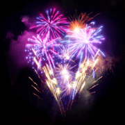 festive season greetings fireworks