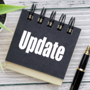 Latest activity uploads update on notepad