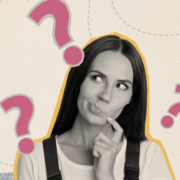 Woman puzzled by fun icebreaker questions