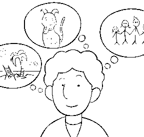 Man thinking of two truths and a dream an intriguing icebreaker game