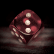 dice used in dropping dice game. Phot credit: Mike Szczepanski