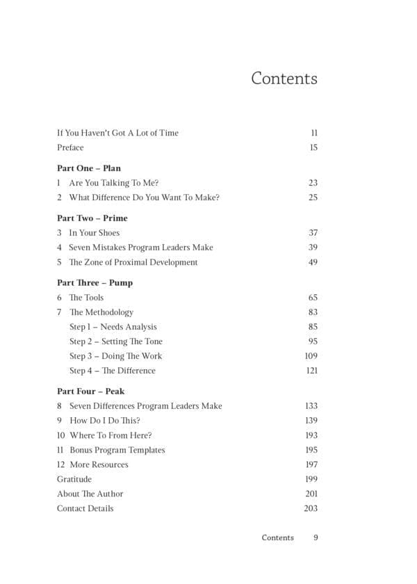 Serious Fun Table of Contents