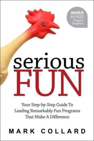 Front cover of Serious Fun book by Mark Collard, featuring Serious Fun book offer