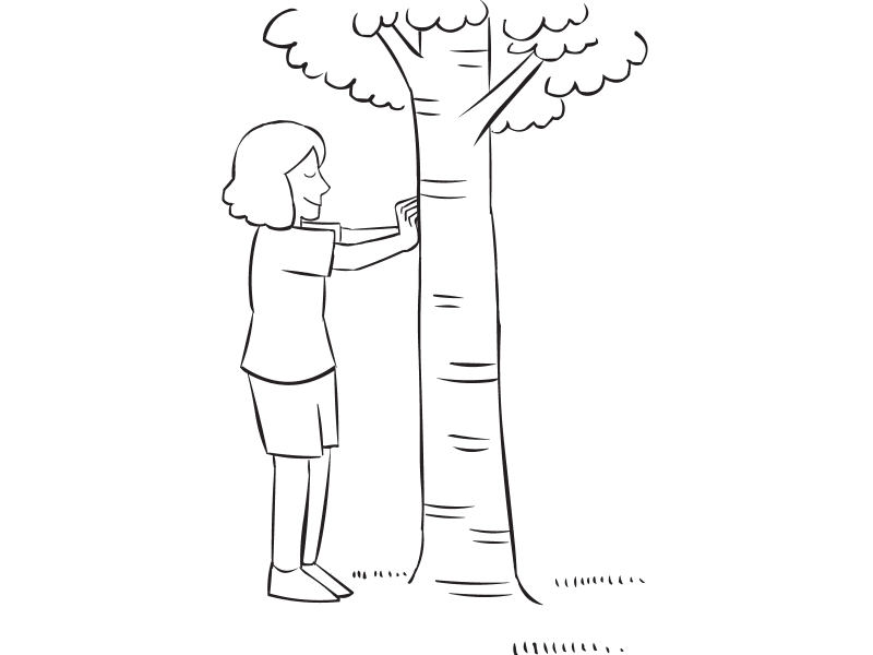 Hug A Tree Wonderfully Gentle Partner Exercise to Heighten The Senses