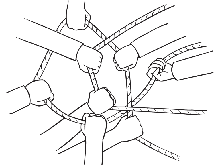 problem solving human knot