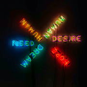 Neon sign with four emotional needs. Credit Stephan Valentin