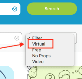 New virtual tab filter to help you find the perfect activity for an online audience