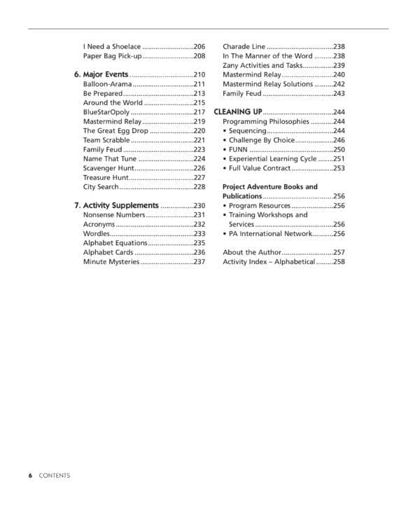 Count Me In Table of Contents page 3