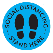 Social distance sign requesting people to keep physical-distancing
