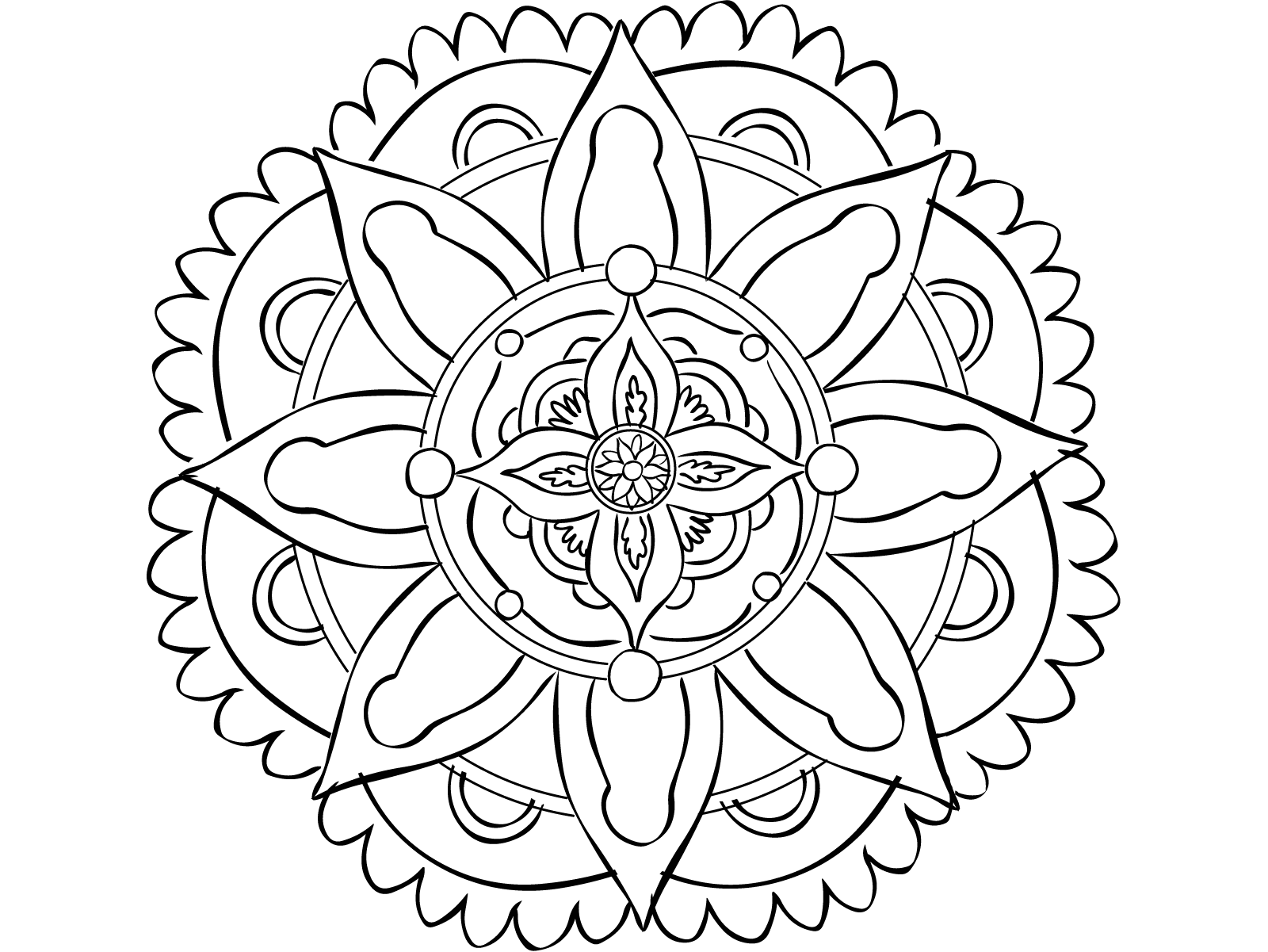 Creativity for Kids  Mandala coloring Book Game